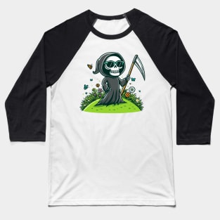 Funny death sticker Baseball T-Shirt